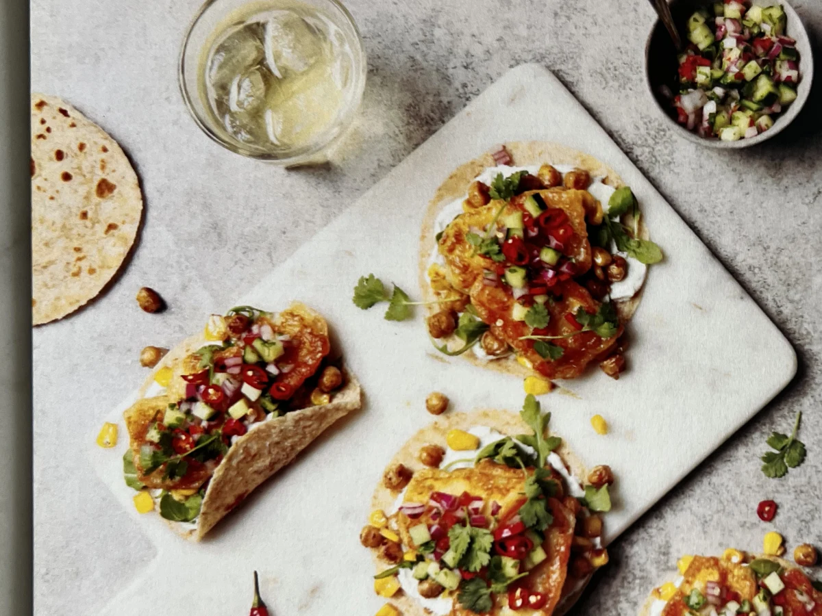 Crispy & Creamy Halloumi Tacos