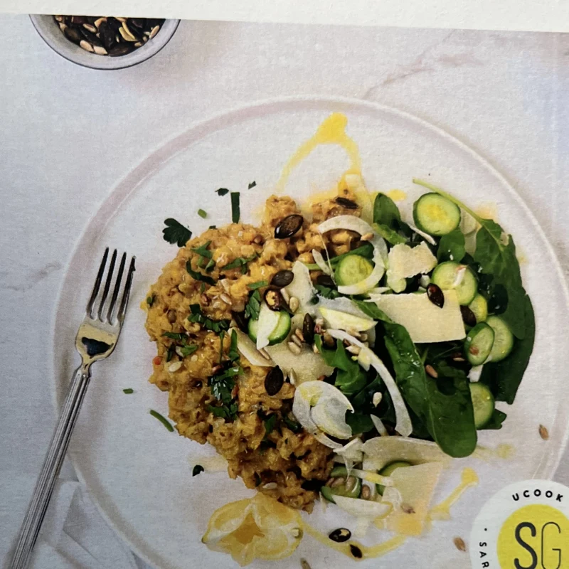 Gem Squash & Barley Risotto