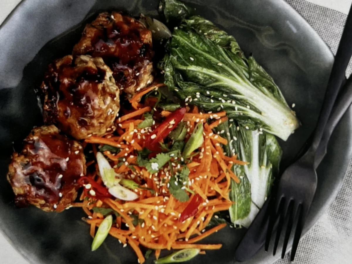 Sticky Asian-Style Pork Patties