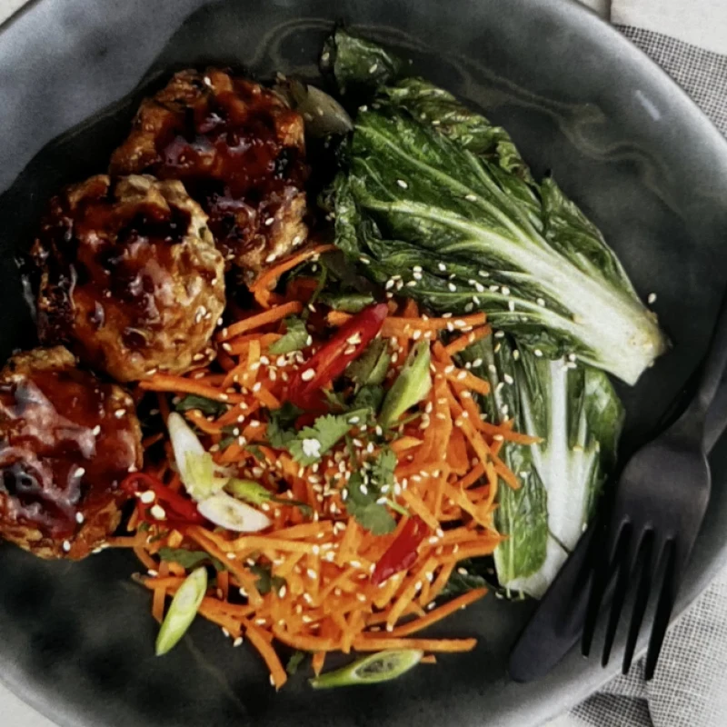 Sticky Asian-Style Pork Patties