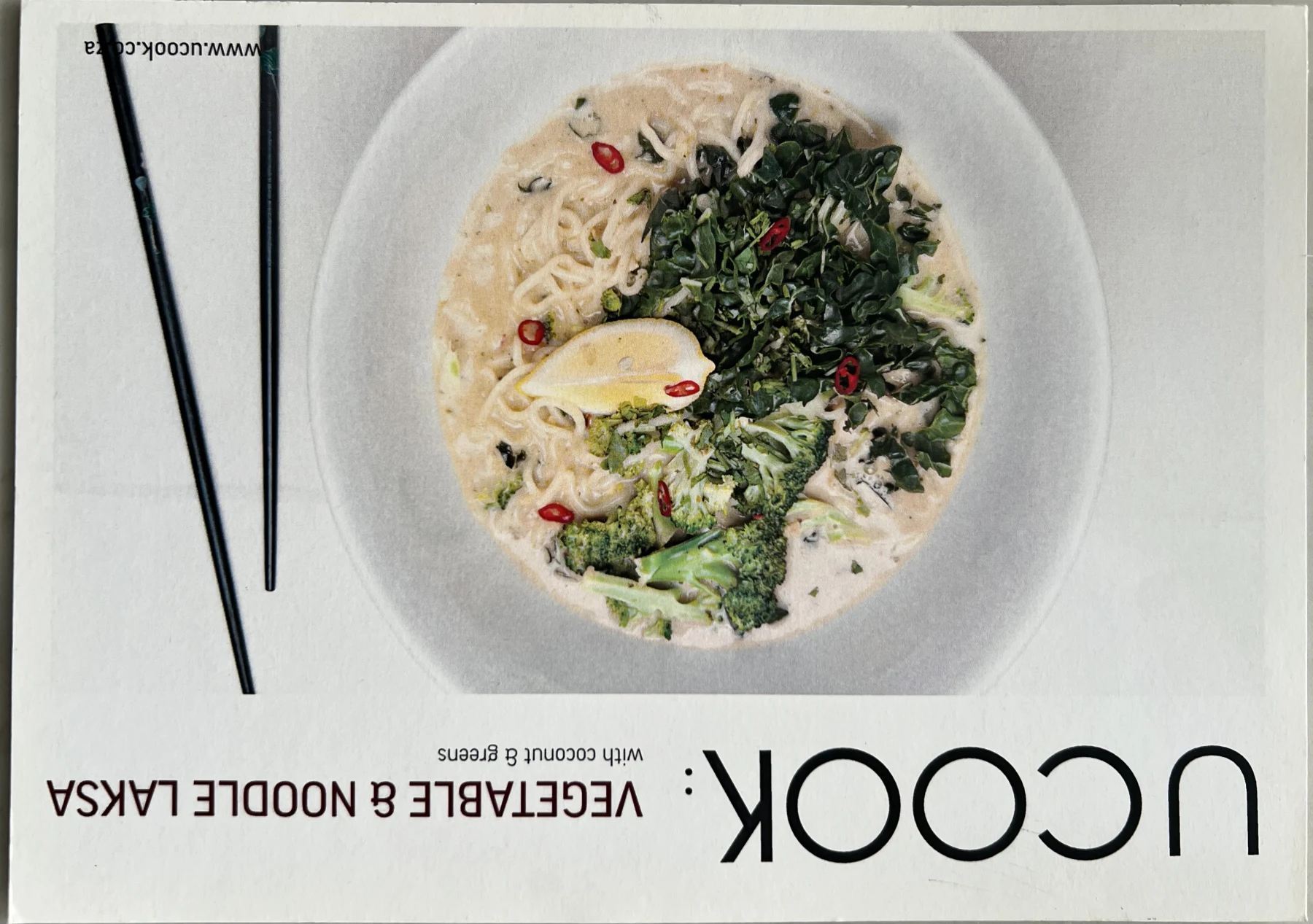 Front of the Vegetable & Noodle Laksa card